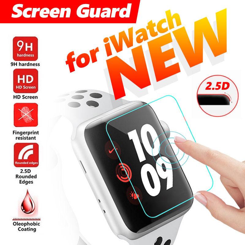 Glas Screen Voor Apple Horloge 1 2 3 4 Screen Guard Beschermende Gehard Glas Smart Horloge Voor Iwatch Glas Protector film 38 42 Mm
