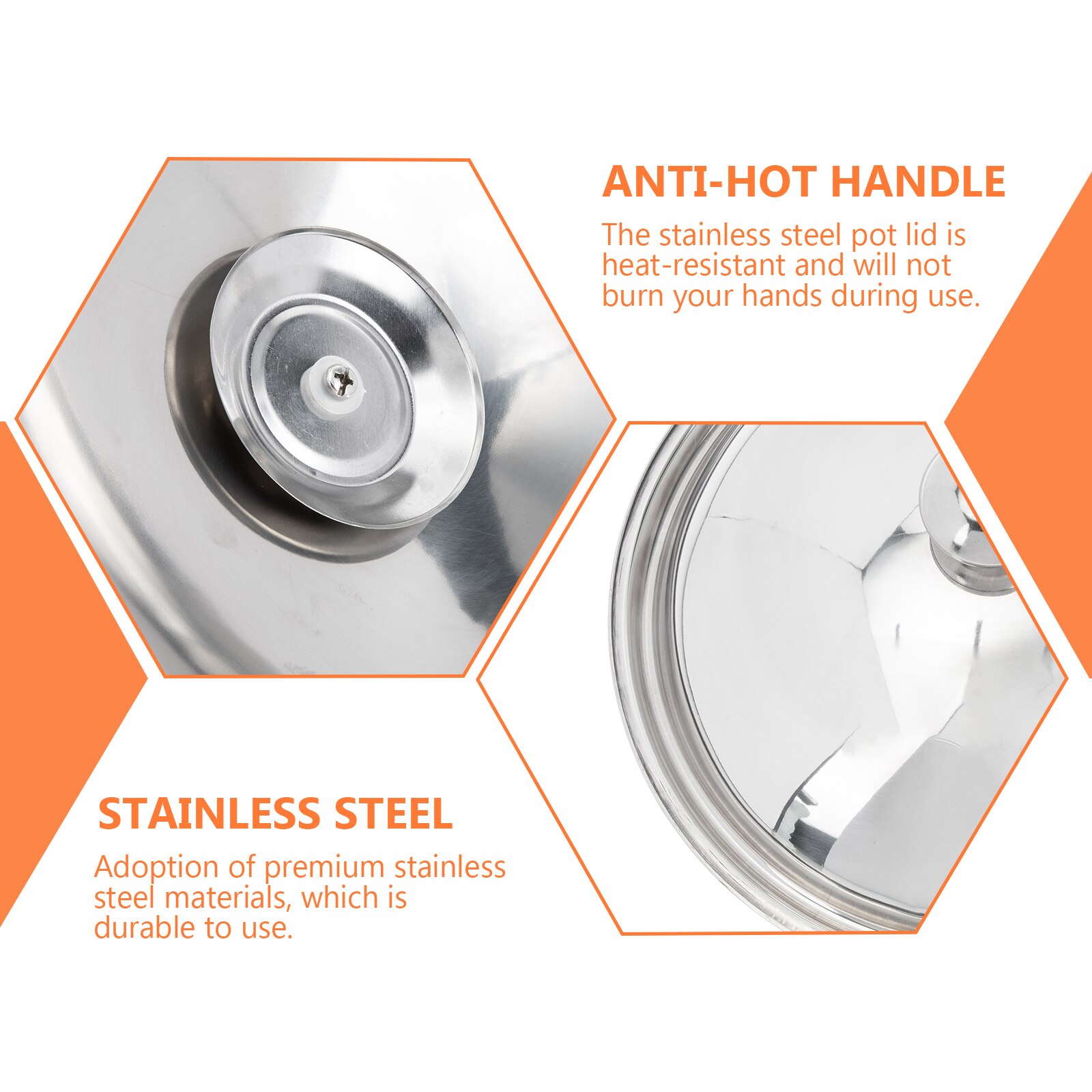 Cooking Pot Stainless Steel Lid Multi-function Pot Cover Kitchen Supply