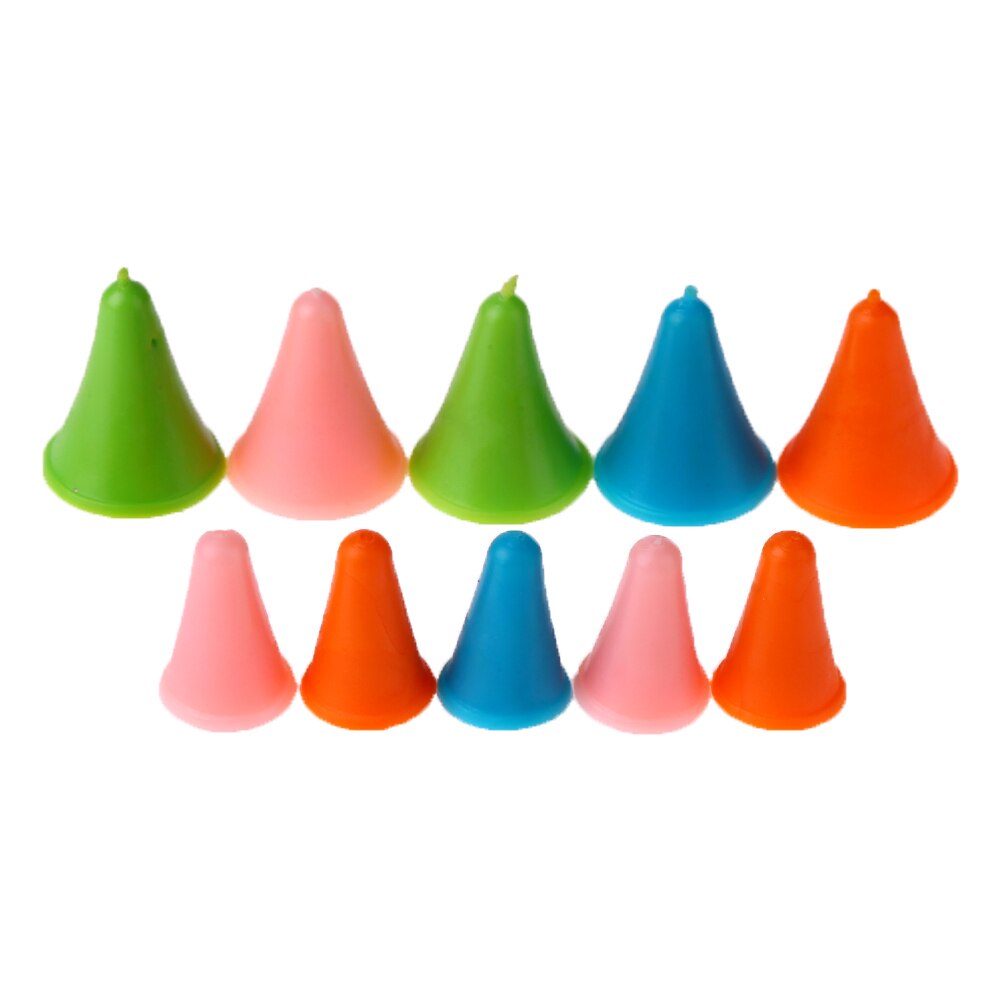 10Pcs 2Sizes Knitting Needles Caps Rubber Cone Shape Needle Point Protectors Non-slip Cap Sewing Tools & Accessory