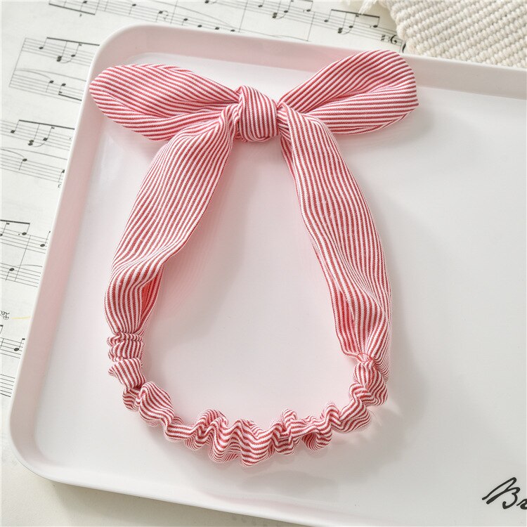 1 PC Winter Warm Ear Warmer Headwrap Xmas Girls' Crochet Headband Knitted Bow Hairband Hair Band Accessories: 03-P