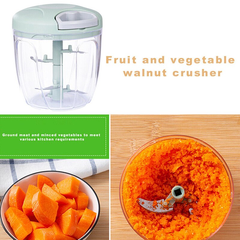 Manual Food Grinder Fruits Vegetable Cutter Mixer Shredder Kitchen Food Chopper Mincer MU8669
