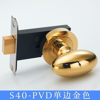 Bellissime serrature invisibili, forma di uovo di anatra, 4 colori, maniglia invisibile sullo sfondo, installata su un lato della porta, senza chiave, serratura: Oro