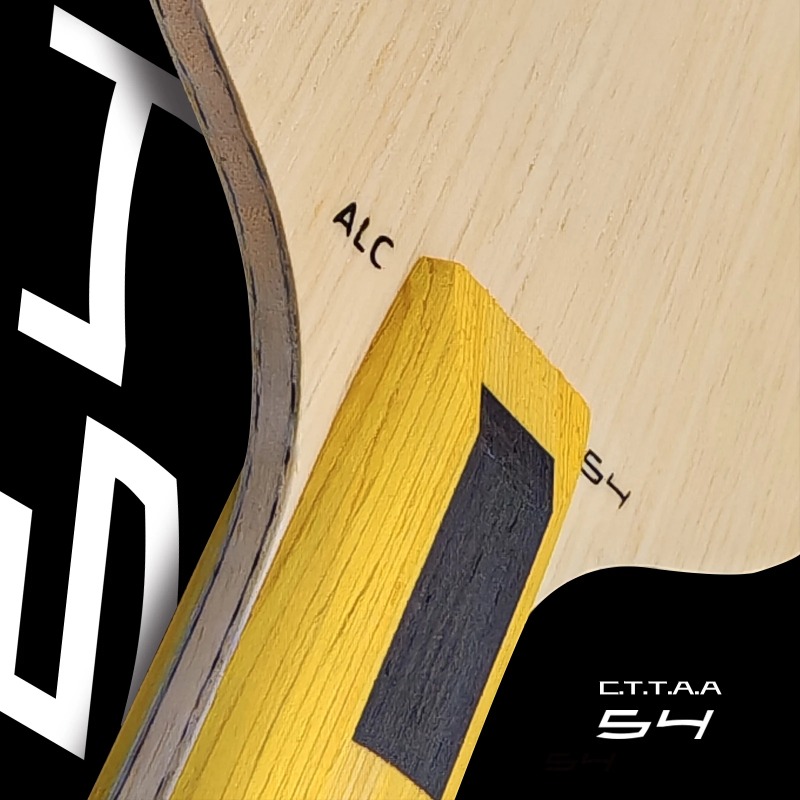 SANWEI 54 Inner Yellow ALC Table Tennis Blade Ayous Core Ping Pong Paddle Off+ Loop Fast Attack INNER Carbon FIBER