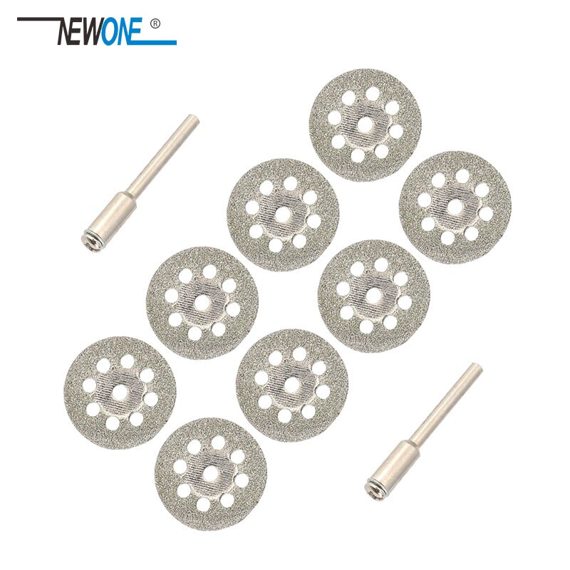 10Pcs 22mm Rotary Tool Accessory Diamond Cut Off Wheel Disc Fits Proxxon Dremel Rotary Tools Craftsman: Default Title