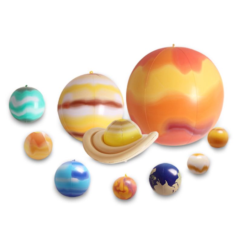 10 Pcs/Set Balloon Simulation Solar System Nine PlanetsTeaching Model Balloons Children Blow Up Inflatable Toy: Default Title