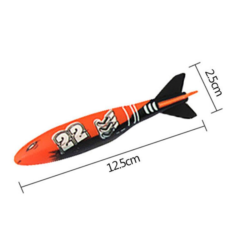 4Pcs Summer Swimming Pool Diving Toys Children'S Exotic Diving Torpedo Toys Swimming Pool Diving Throwing Torpedo Toys Water