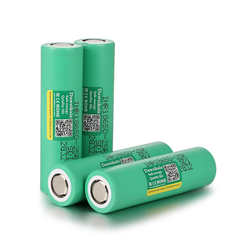 18650 battery Rechargeable battery INR18650 25R 20A discharge Li-ion Batteries 20A cell battery screwdriver flashlight