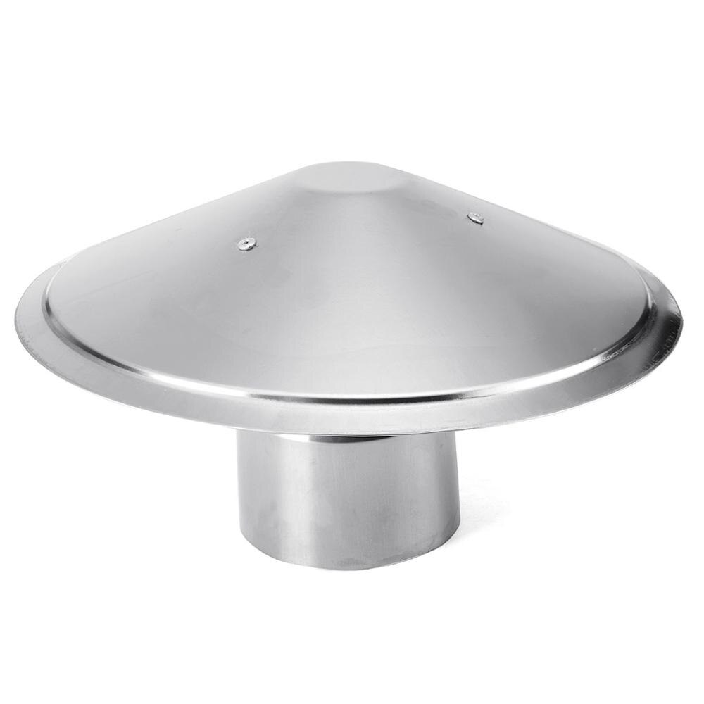 8&#39;&#39; Stove Pipe Chimney Cap Fireplaces Rain Hat Galvanized Iron Mushroom