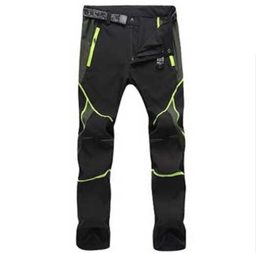 Man Zomer Vissen Fietsen Broek Trekking Reizen Wandelen Broek Mannen Outdoor Anti-Uv Ademend Broek Camping S-3XL: Men green stripe / S