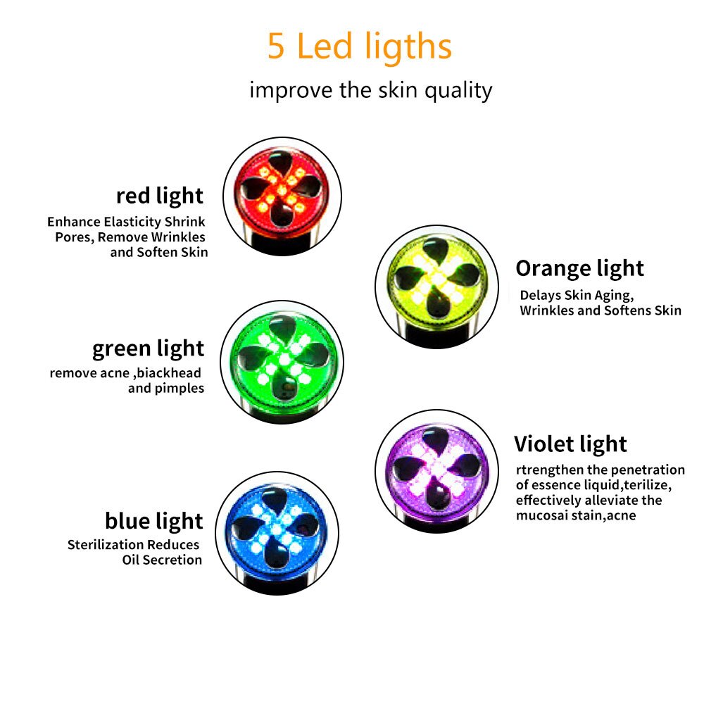 LED Photon RF Frequency Device Skin Moisturizing RF EMS Light Therapy Device Massage Beauty Care Machine