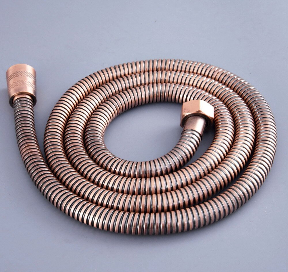 Brushed Nickel 150cm G1/2 Shower Hose Bathroom Accessories Brass Flexible Hose bath contect hand shower Nzh03