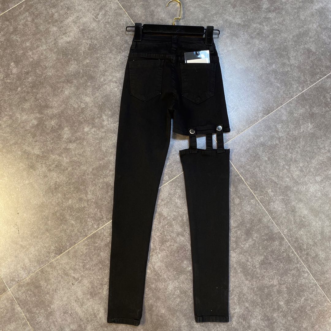 DEAT-pantalones vaqueros largos de cintura alta para mujer, Vaqueros largos de tubo, ropa de calle, MK110, otoño y primavera, 2022