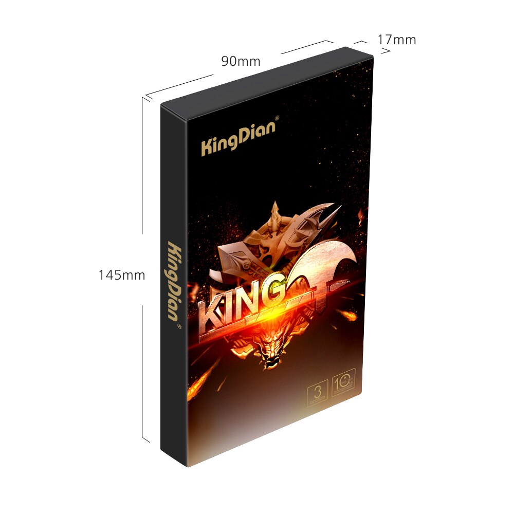 KingDian – disque dur interne SSD, sata 3, 2.5 pouces, avec capacité de 120 go, 240 go, 480 go, 1 to, 2 to