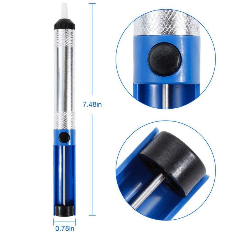 Desoldering Pump Solder Sucker Vacuum Solder Removal Tool Used in Labs/Service Shops/Schools/Home/Industry Hand Welding