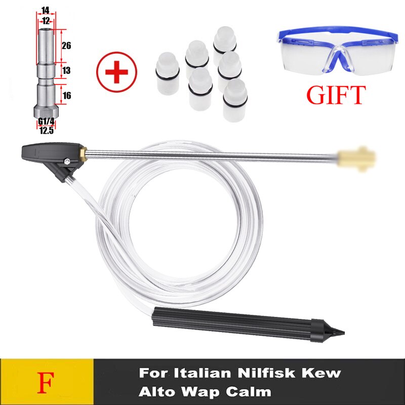 Pressure Washer SandBlasting Kit Wet Sandblaster Lance Nozzle for Karcher K5 Huter Interskol Lavor Parkside High Pressure Washer: F