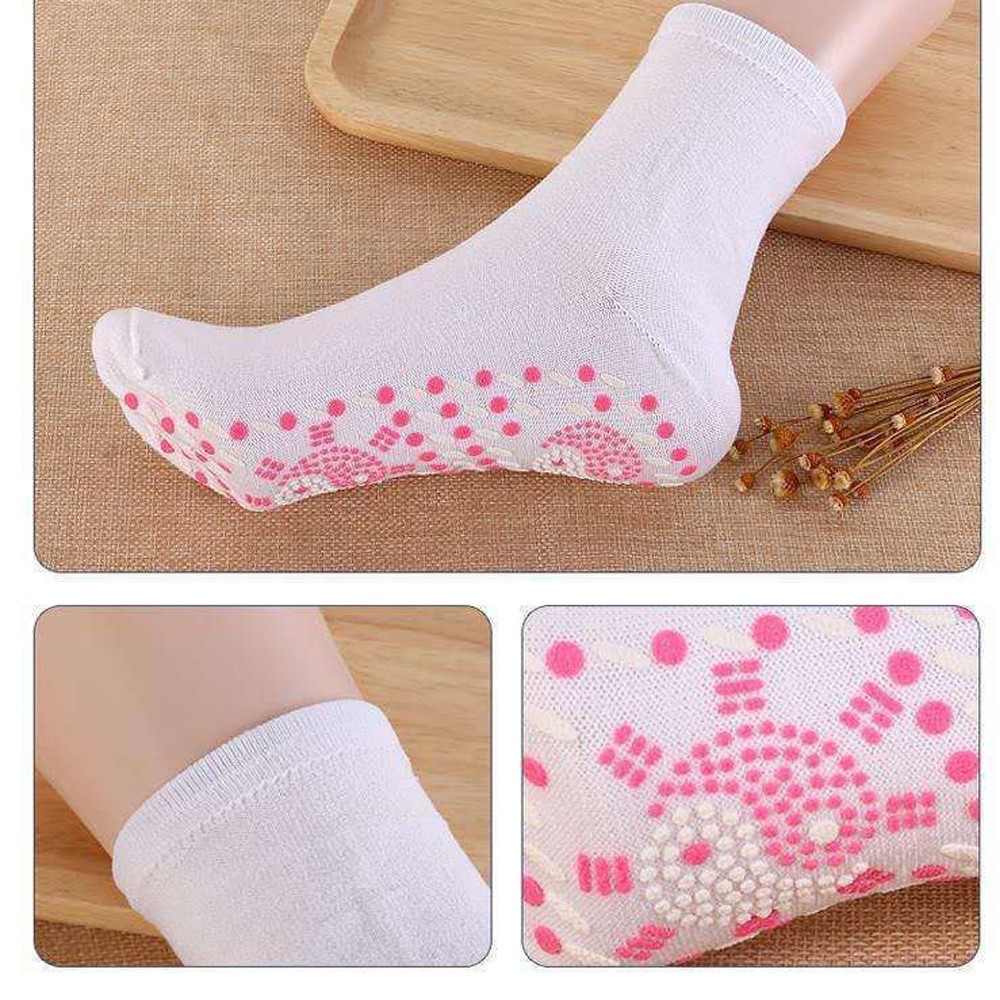 Chaussette magnétique Tourmaline auto-chauffante, 1 paire, chaussettes de thérapie aimantée unisexes, chaussettes de soins de santé chaudes d&#39;hiver pour l&#39;extérieur