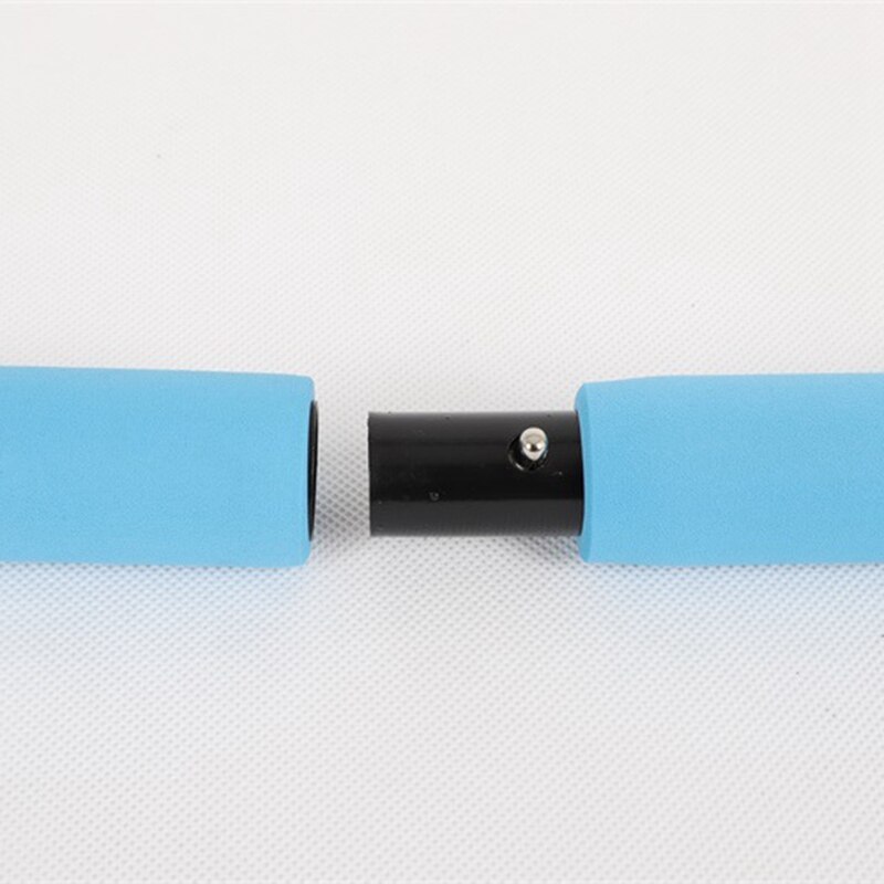 Bärbar pilates bar kit yoga pilates stick med motståndsband, hemmagym pilates yoga tränings bar med fotögla för tota