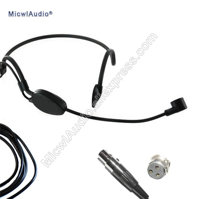 Headworn Condenser ME3 Microphone Headset For AKG Shure Senheiser and Audio Technical Wireless MicwlAudio 005 Black: For AKG