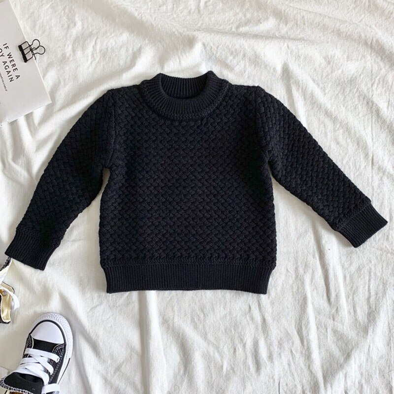 1-6 år efterår vinter baby børn drenge langærmet striktrøje baby børn drenge pullover sweatere børnetøj