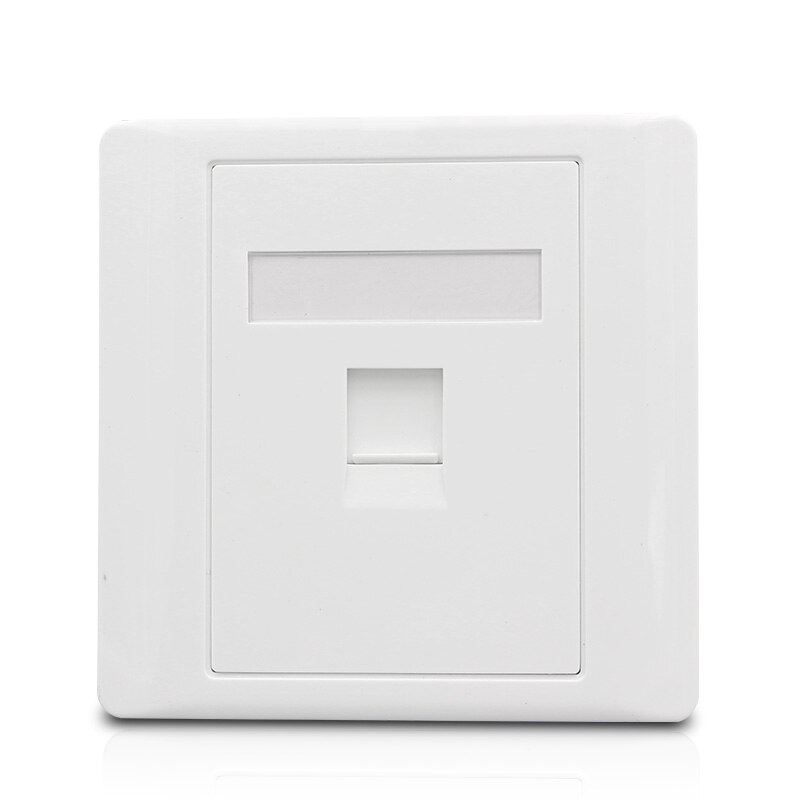 1 Port Cat 3 RJ11 Phone Socket Wall Outlet White C... Grandado