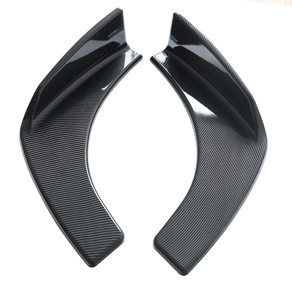 Palas delanteras universales ABS para coche, 2 uds., Deflector, alerón, difusor, parachoques, Canard, estilismo para coche