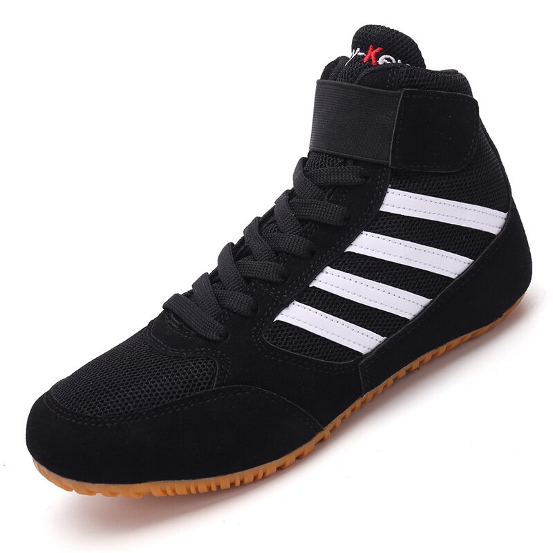 Wrestling Shoes for Men Tendon Training Shoes at the End Leather Sneakers Non-slip Boxing Shoes