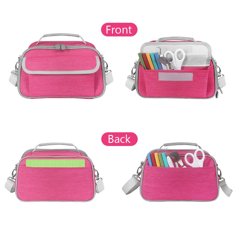 Travel Portable Handbags with Pockets Carrying Case Cover Storage Box Shulder Bag for -Cricut Joy Machine Accessories