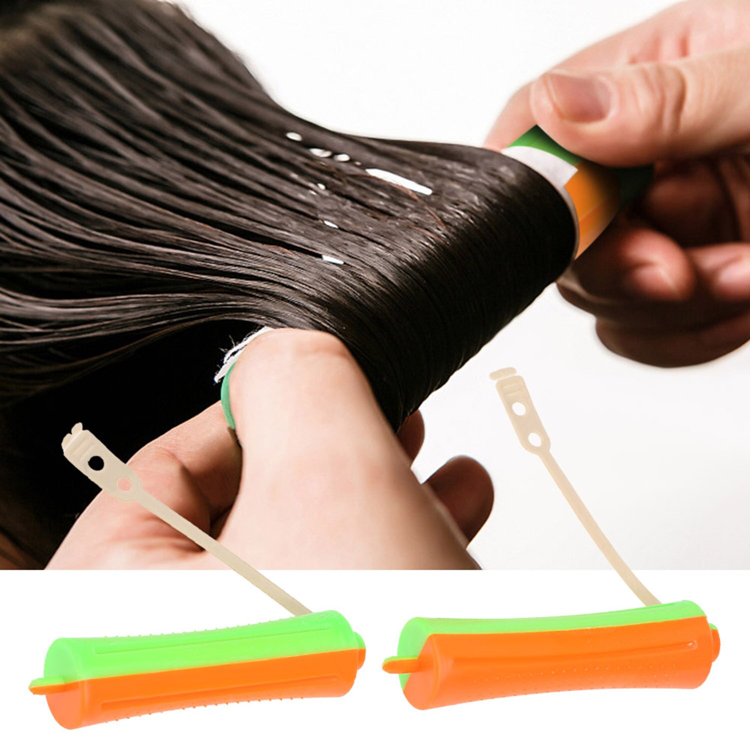 70 pièces bigoudi Perm tiges Perm tiges avec Perm tige bandes froid tiges tailles assorties Perming bricolage coiffure Salon outils