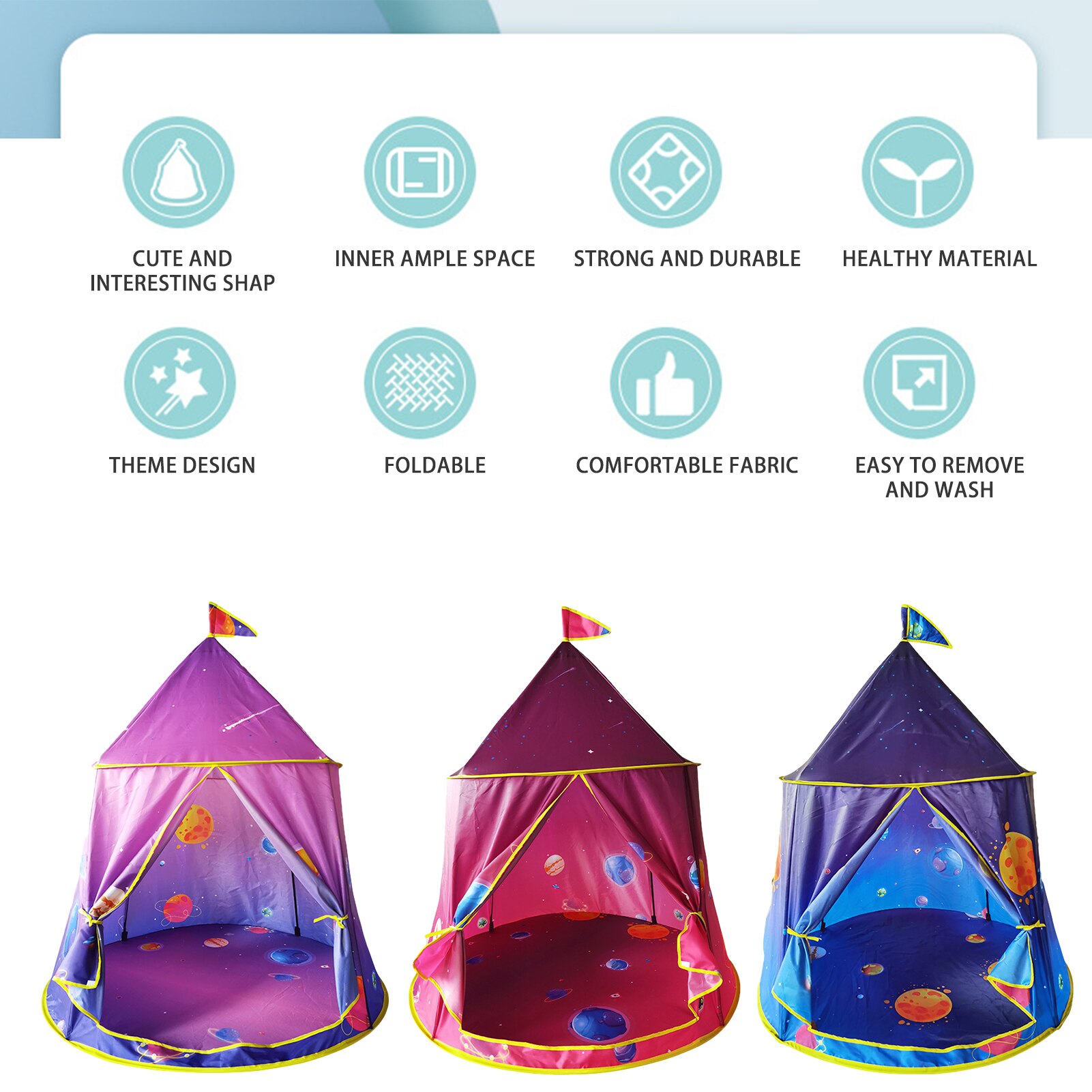 Ruimte Wereld Spelen Tent Kids Indoor Outdoor Prinses Kasteel Vouwen Cubby Speelgoed Enfant Kamer Huis Kinderen Tent Teepee Playhouse