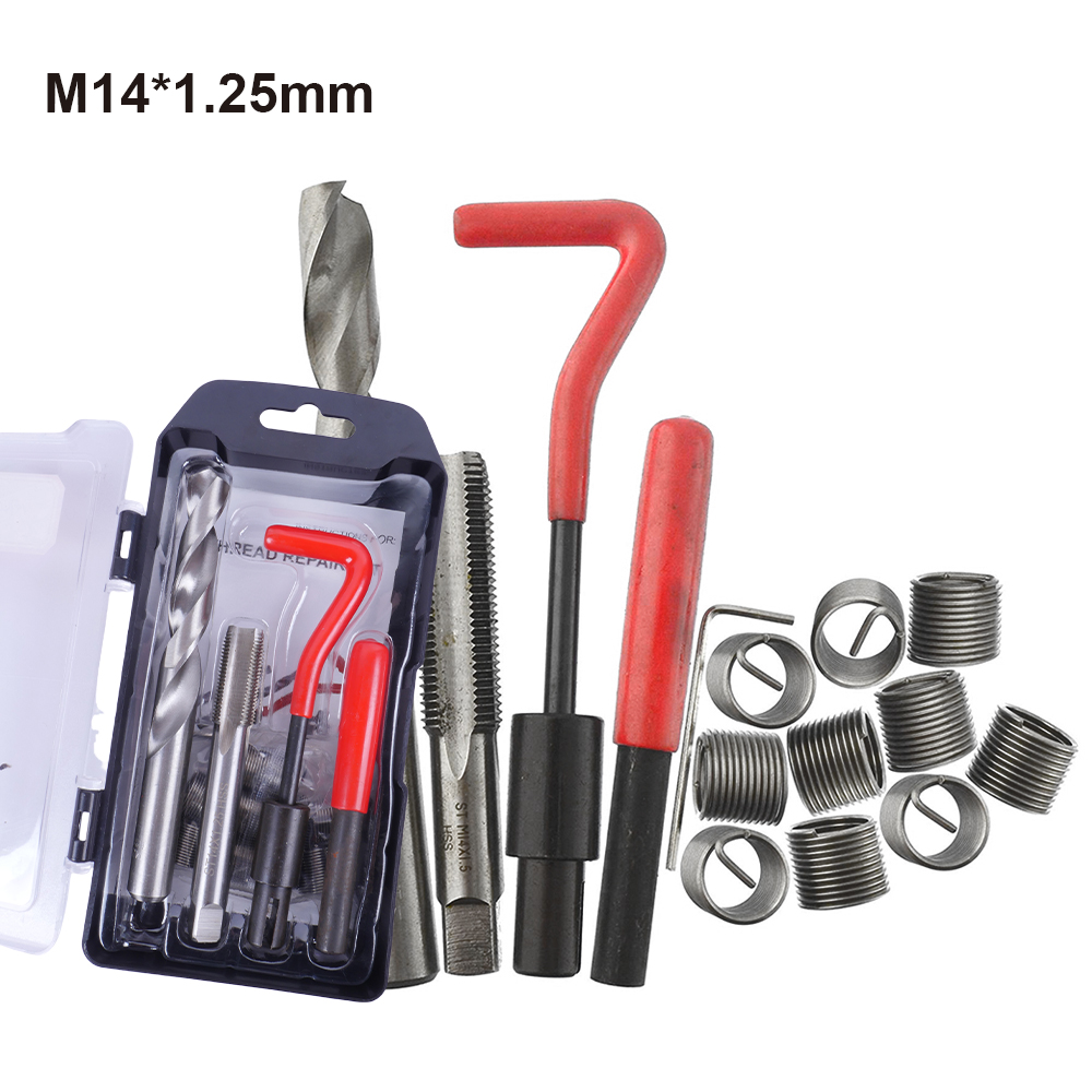 Gewinde-Reparatur-einstellen M4/M5/M6/M7/M8/M9/M10/M12/M14 Metrisches Gewinde-Reparatur-Einsatz-einstellen für beschädigte Gewinde und automatische Reparatur: Lila