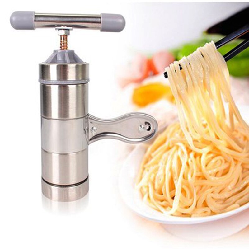 Stainless Steel Noodle Maker With 5 Models Manual Noodles Press Pasta Machine Kitchen Tools Vegetable Fruit Juicer Steel