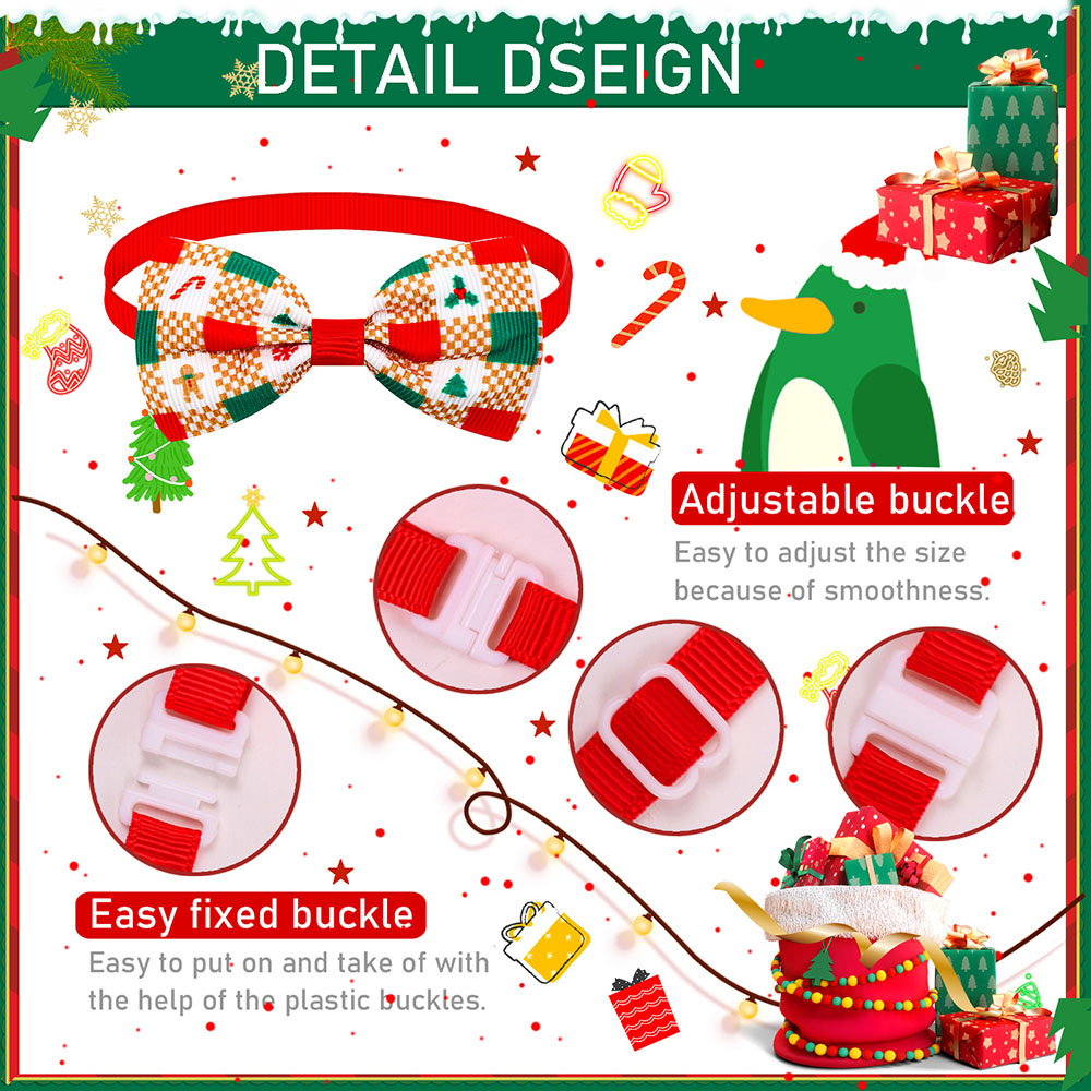 50/100 Stuks Kleine Hond Kat Strikjes Voor Kerst Hond Strikken Hond Kerst Grooming Hond Hond Puppy Vlinderdas Stropdassen Voor Honden Benodigdheden