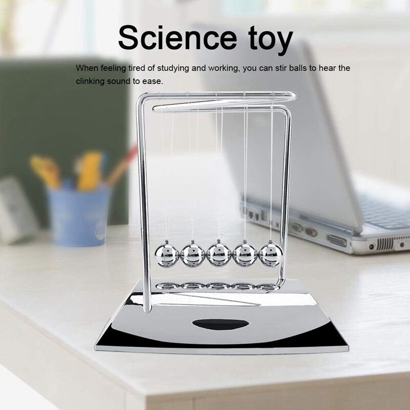 Clic Newton'S Cradle Balance Ball Pool Ball Multi-Ball Decoration Home Office Science Pendulum Ball Table Toy Decoration
