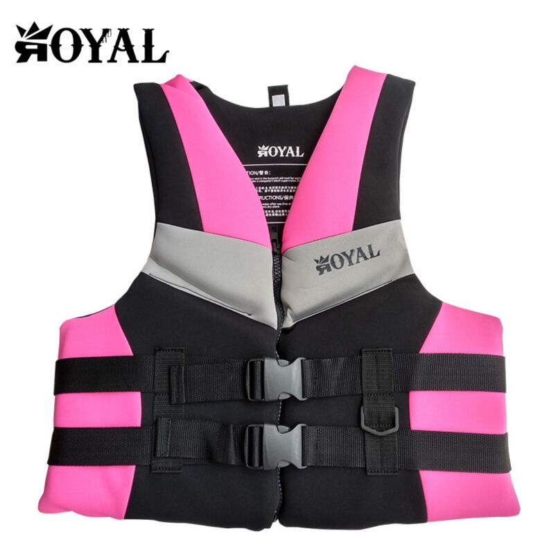 Di alta qualità Per Adulti giubbotto di salvataggio surf EPE rosso Anti-Uv vestito galleggiabilità vita adulta giubbotto di salvataggio di pesca della maglia di nuoto: Colore rosa / XS(45-60kg)