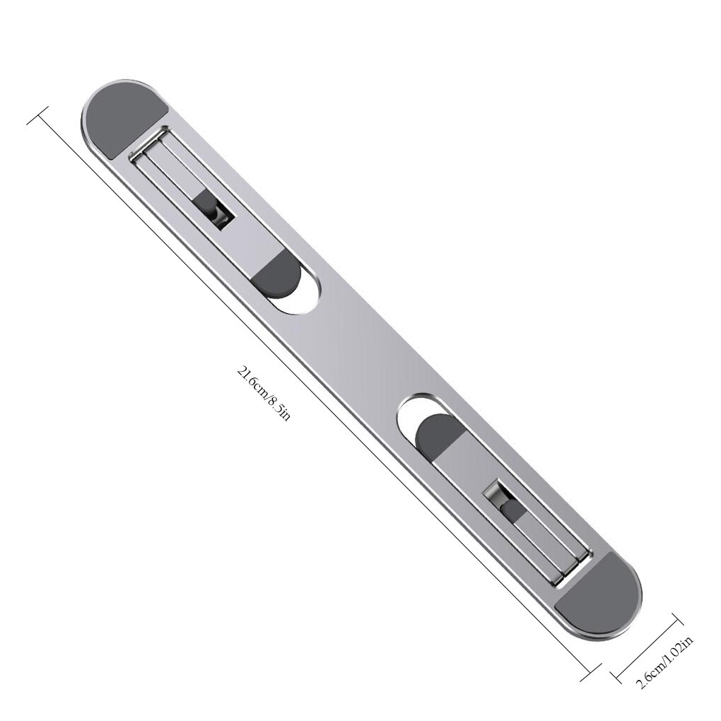 Mini Laptop Stand for Home Office Notebook Computer Portable Support Metal Cooling Laptop Stand for Macbook Pro Air: silver