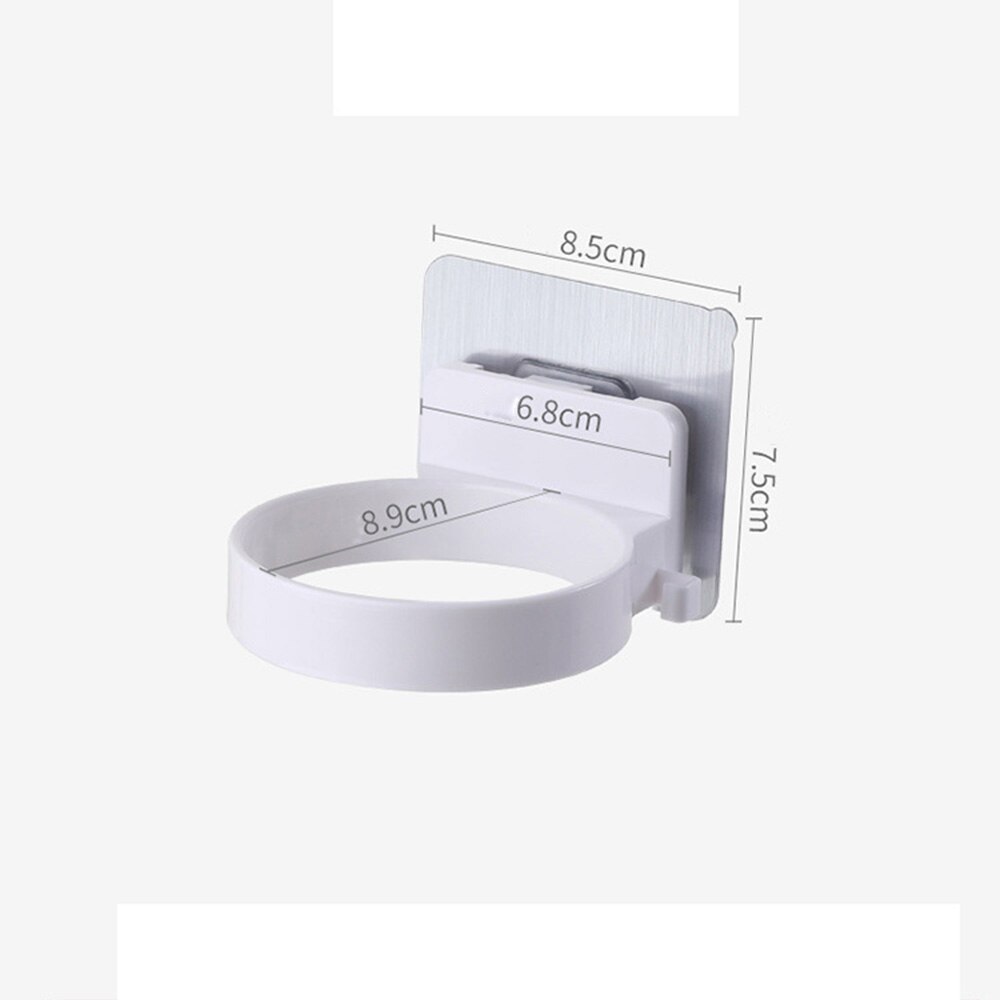 Veggmontert hårfønerholder abs baderom hylle lagring hårføner holder rackholder til hårføner