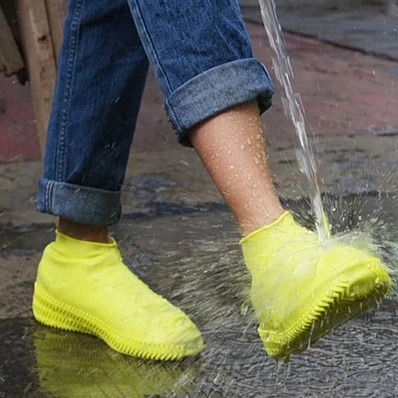 1 Paar Herbruikbare Latex Waterdichte Regen Schoenen Covers Anti-Slip Rubber Rain Boot Overschoenen S/M/L schoenen Accessoires Schoenen Cover