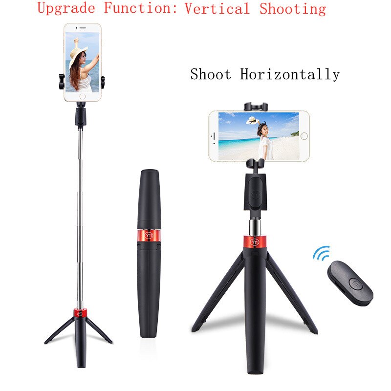 Selfie Stick Tripod - 73cm Extendable - Bluetooth Remote - Foldable Aluminum for Smartphones