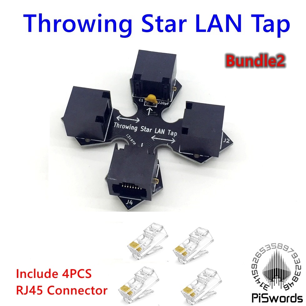 passive Ethernet tap throwing Star LAN Tap Network Packet Capture Mod Replica Monitoring Ethernet Communication