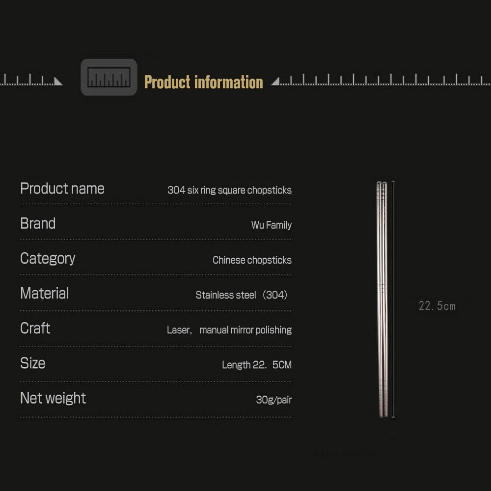 304 stainless steel chopsticks