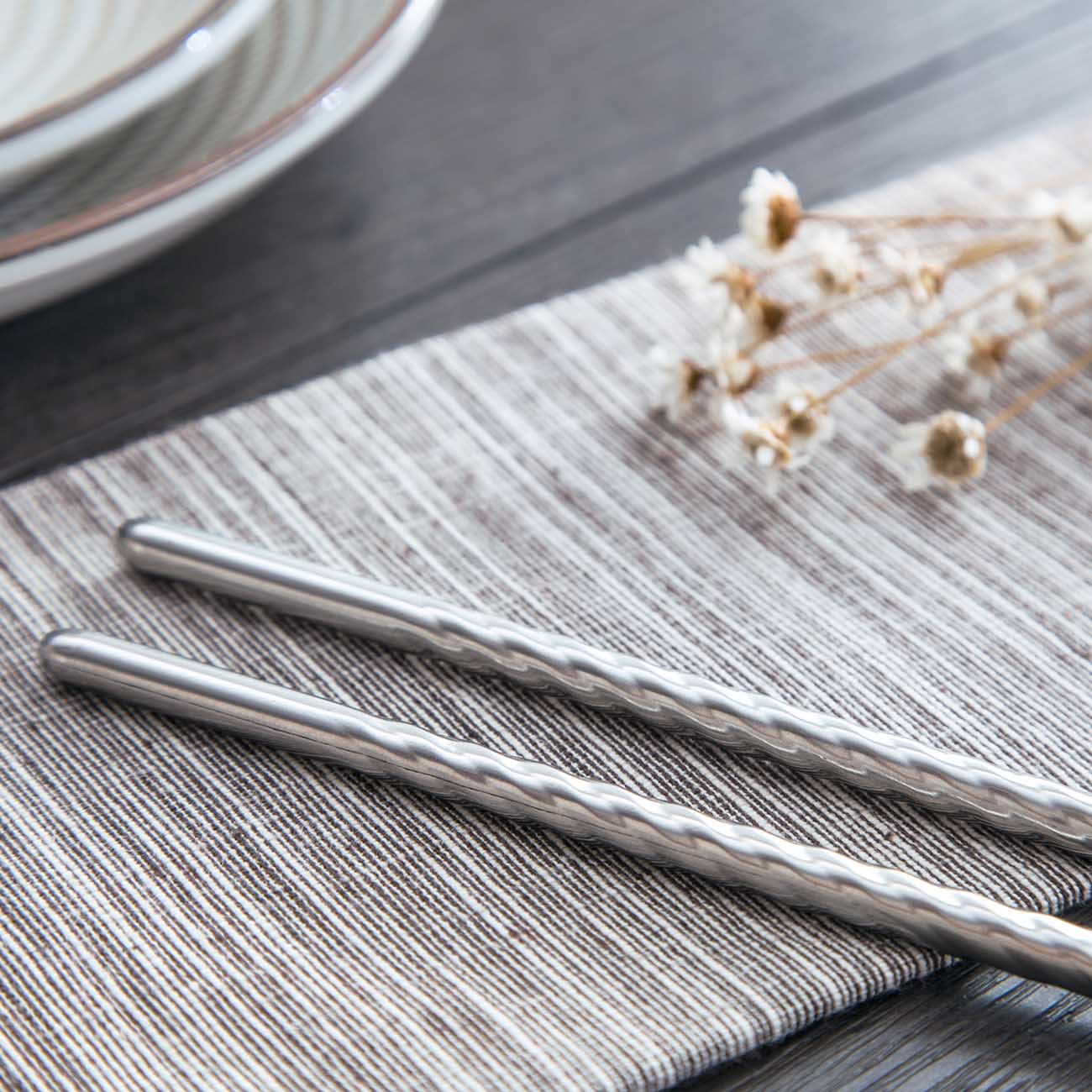 1Pair Stainless Steel Chopsticks Pot Long Chopsticks for Frying Food Cooking Healthy Chop Sticks Kitchen Tool Mildewproof