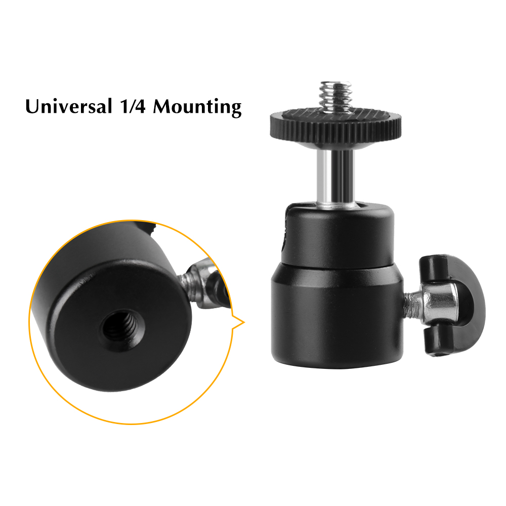 SH 1Stck 3 Stck 1/4 Heißer Schuh Adapter Wiege Ball Kopf Für Kamera Stativ LED Licht-Stativ Halterung Halfter Halterung