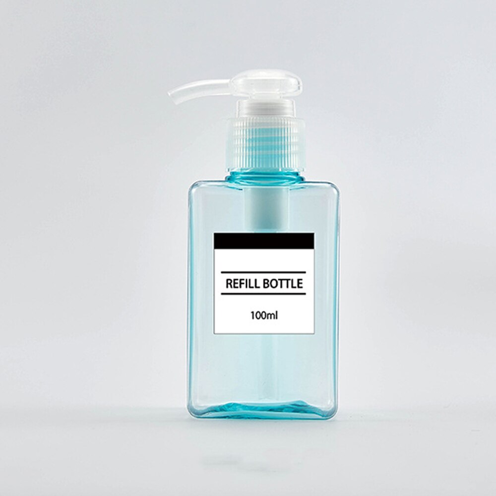 Savon mousse pompe moussante vide bouteille carrée en plastique bouteille transparente liquide douche Gel mousse pompe: E659310
