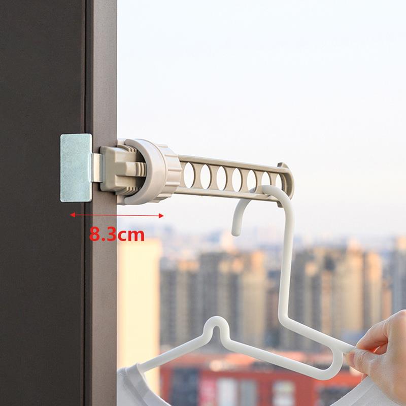 Drying Rack Balcony Clothes Drying Rack Wall Mounted Clothes Drying Rack Bathroom Drying Rack Indoor Space Saving 8 Holes