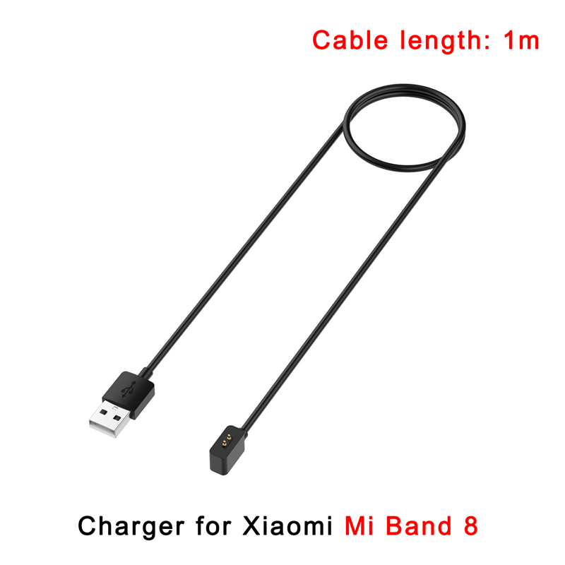 Cargador magnético USB para Xiaomi Mi Band 8, 7, 6, 5, 4, 3, 2, Cable de carga de reloj de pulsera de repuesto, equipo de Cable de carga para reloj inteligente: YELLOW