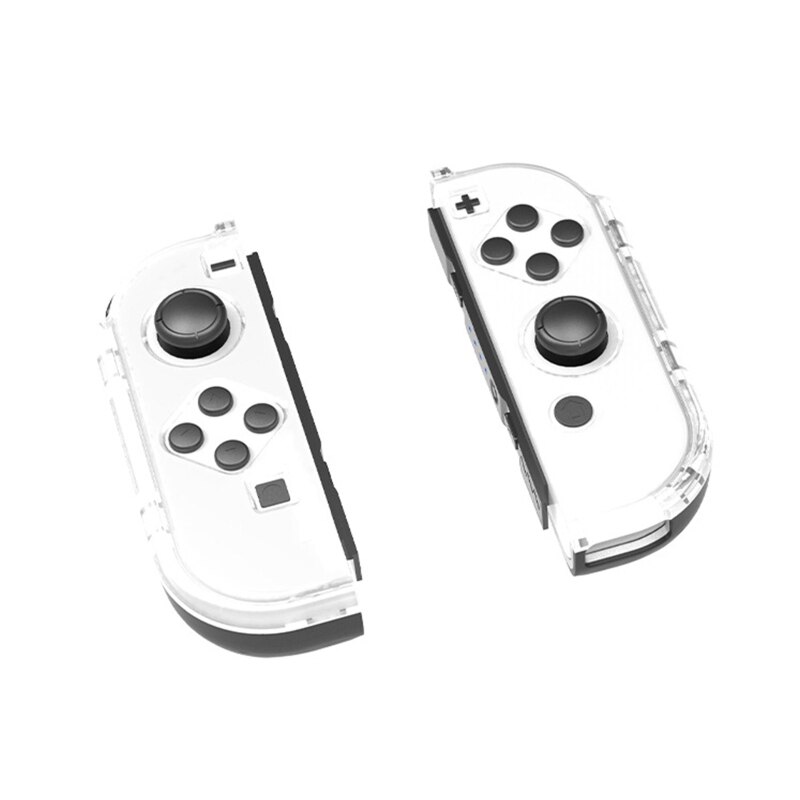 Teilt Griff fallen Für Schalter OLED transparent Hardshell PC Gamepad Schutzhülle Anti Scrach Griff Hülse Schutz
