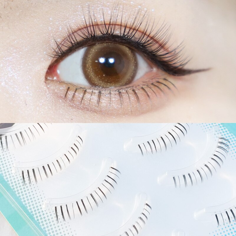 Faux-cils courts en vison, 5 paires, maquillage naturel, Cosplay sous les cils, Extension pour les yeux: W01-5pair