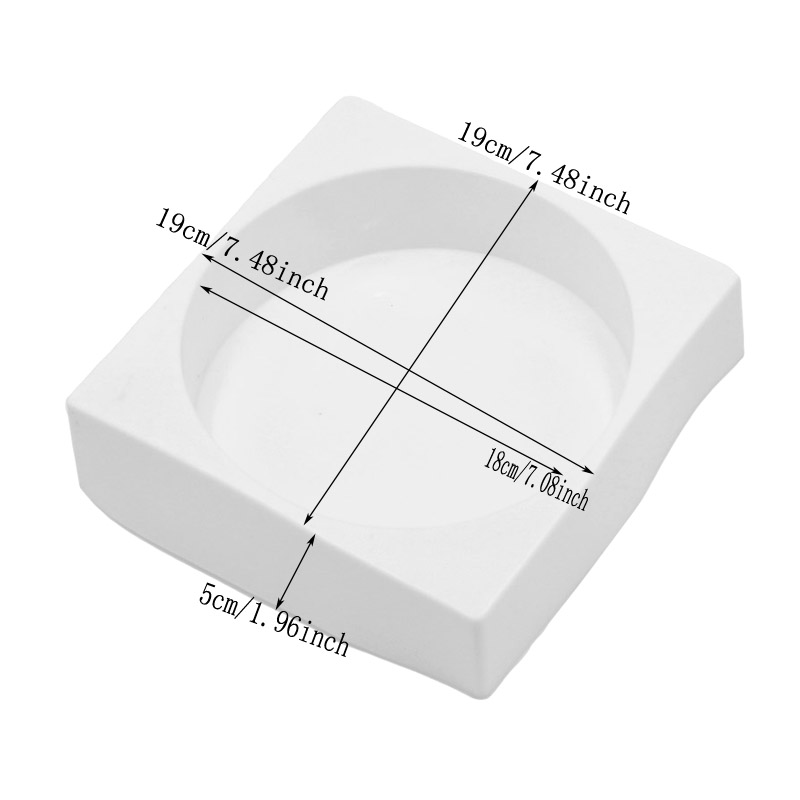 Moldes de silicona de 1266 ML en forma de plato para hornear 3D pastel molde para cocina Mousse Quiches Mousse de chocolate que herramientas y suministros