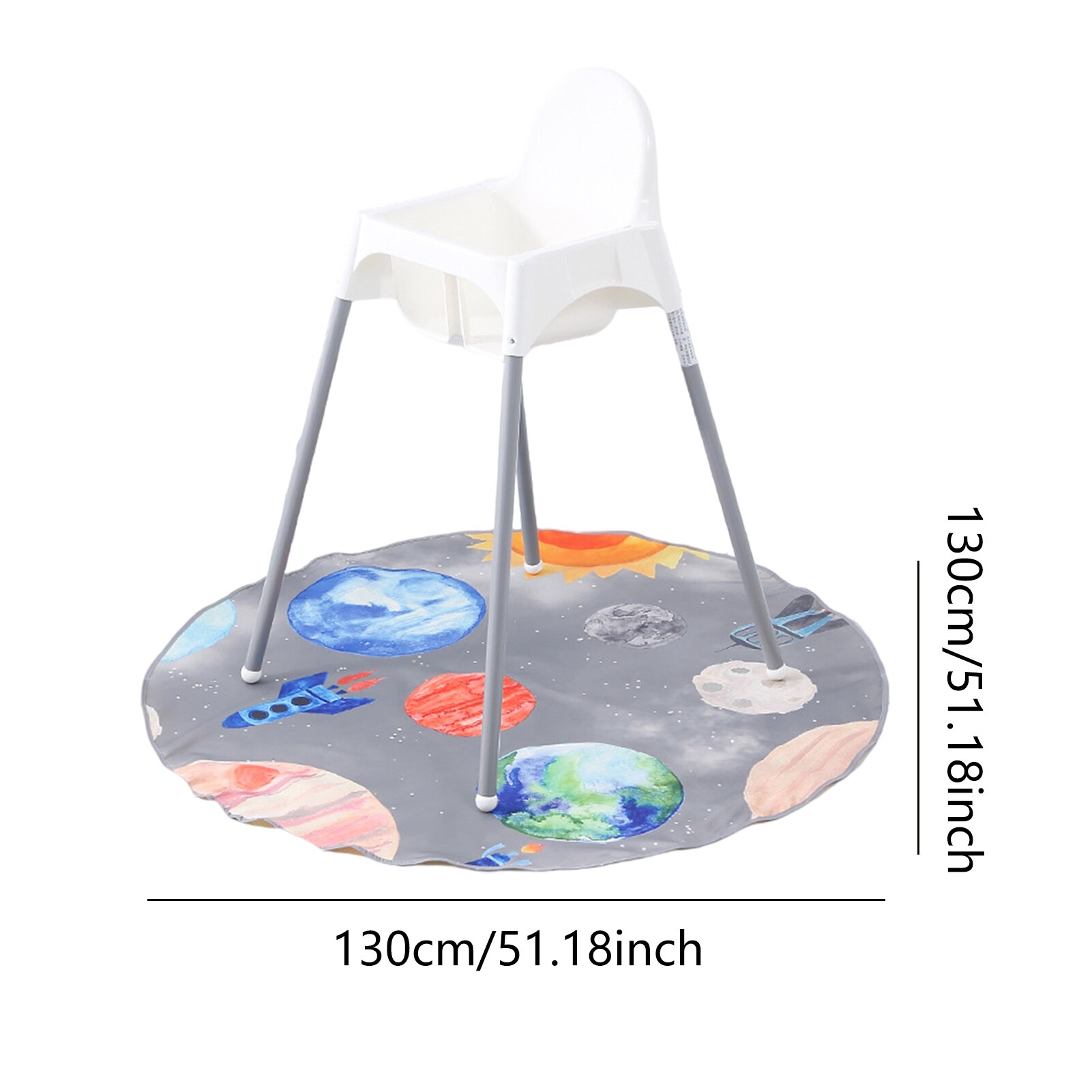 Hochstuhl Boden Schutz Matte Anti-Unterhose Silikon Stelle matt Baby Eatting matt freundlicher Runde Boden Krabbeln Spielen matt