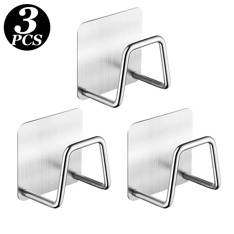 1-6 stücke Küche Edelstahl Waschbecken Schwämme Halter Selbstklebende Ablauf Trocknen Rack Regal Haushalt Wand Haken Lagerung veranstalter: Licht Gelb